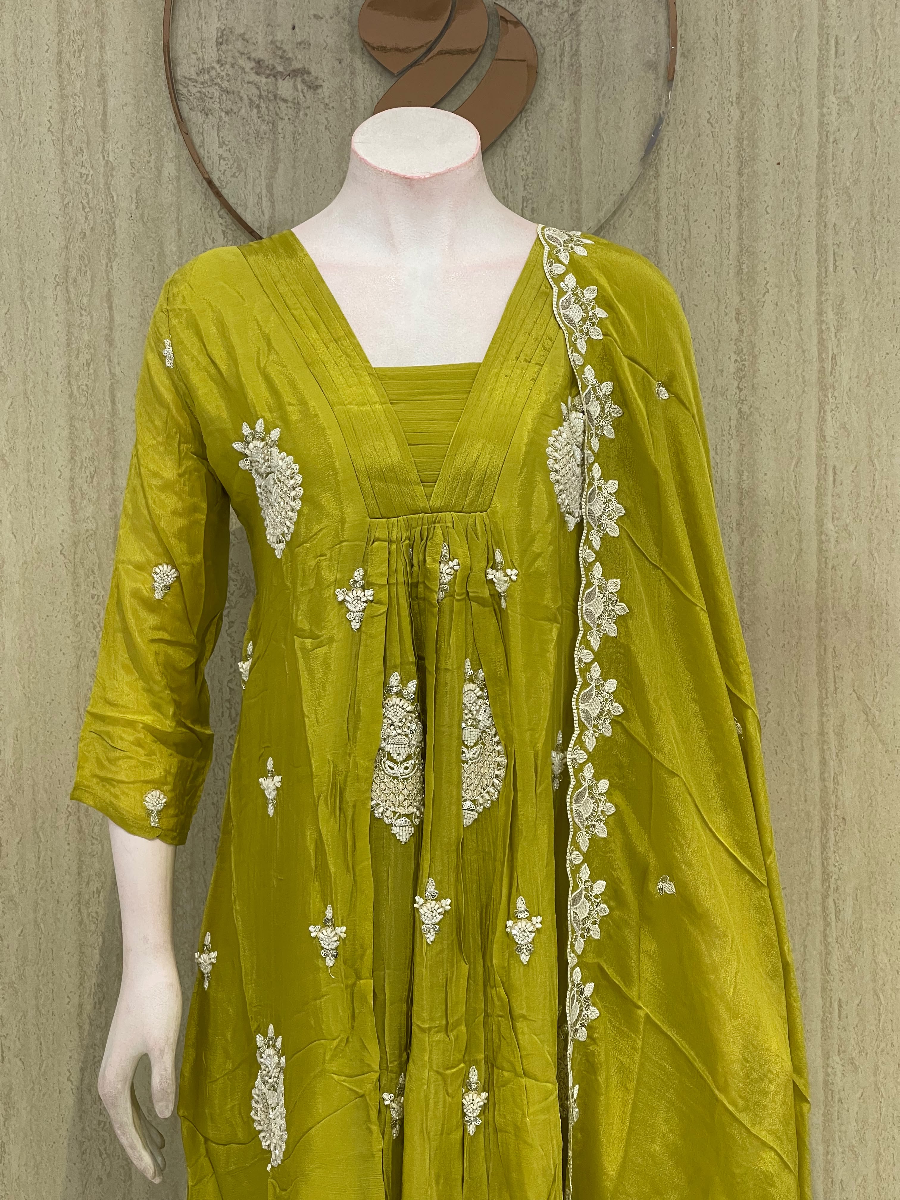 Pure Chinnon Partywear 3 Peice Set image 2