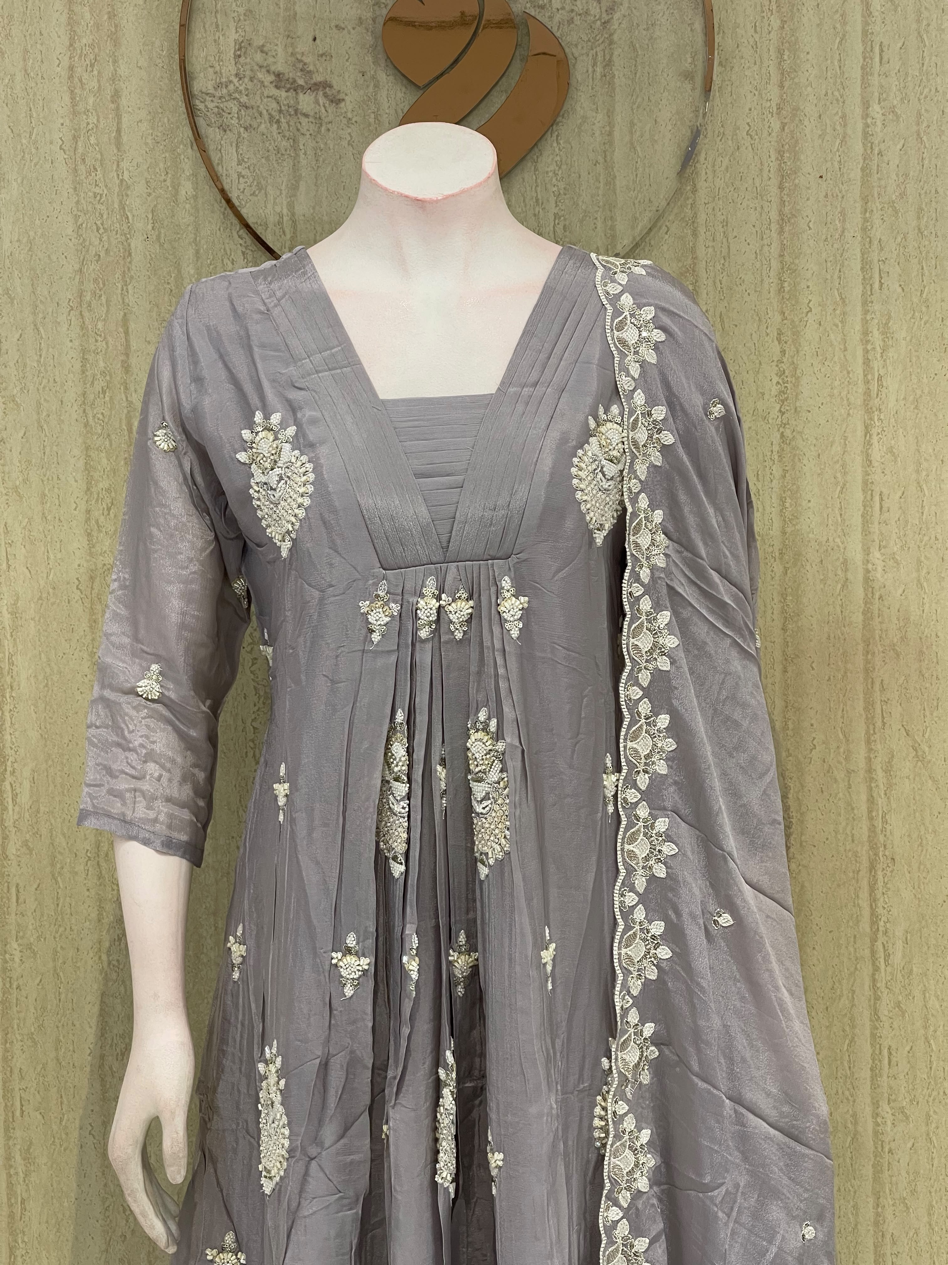 Pure Chinnon Partywear 3 Peice Set image 3
