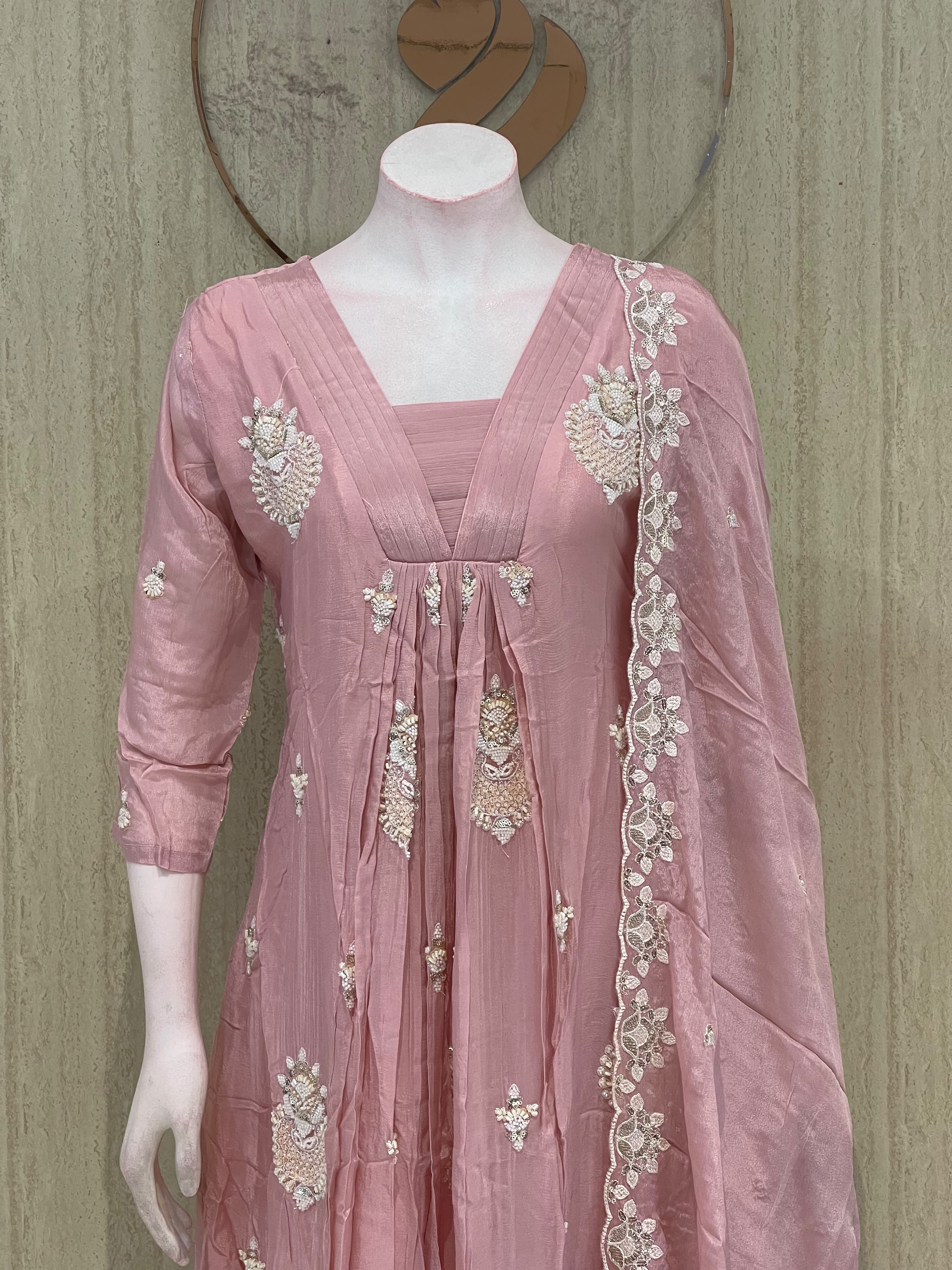 Pure Chinnon Partywear 3 Peice Set image 5